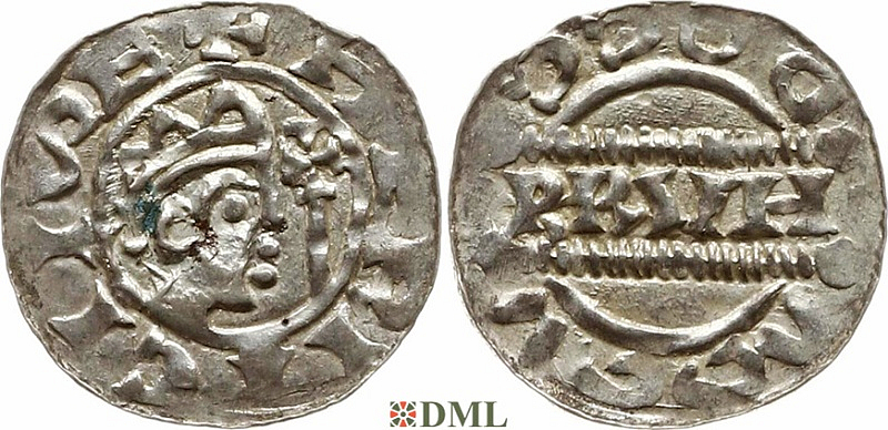 Денарий, Германия, Нижняя Лотарингия, Bruno III (1050-1057), м.д. Dokkum, Ilisch 2000, 21.19