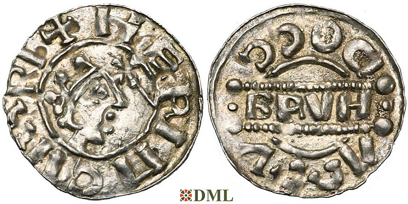 Денарий, Германия, Нижняя Лотарингия, Bruno III (1050-1057), м.д. Dokkum, Ilisch 2000, 21.19