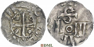 Денарий, Германия, Нижняя Лотарингия, Otto I (962-973) или Otto II (973-983), м.д. Koln, Dbg. 333