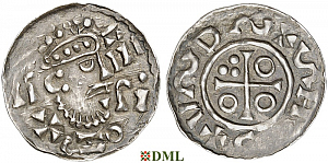 Денарий, Германия, Бавария, Heinrich II (1002-1024), м.д. Salzburg, Hahn 1976, 94E