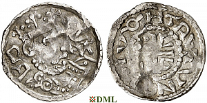 Денарий, Германия, Бавария, Heinrich III (1039-1056), м.д. Regensburg, Hahn 1976, 38A