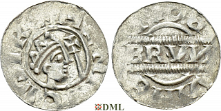 Денарий, Германия, Нижняя Лотарингия, Bruno III (1050-1057), м.д. Bolsward, Ilisch 2000, 21.25