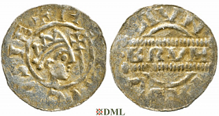 Денарий, Германия, Нижняя Лотарингия, Bruno III (1050-1057), м.д. Leeuwarden, Ilisch 2000, 21.14