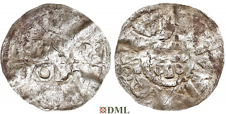 Денарий, Германия, Нижняя Лотарингия, Gf. Wichmann III (994-1016), unknown mints, Ilisch 2000, 20.2 