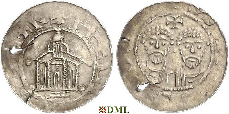 Обол, Германия, Саксония, Heinrich III (1046-1056), м.д. Goslar, Dbg. ?