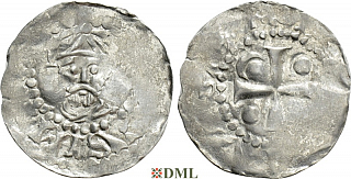 Денарий, Германия, Франкония, Heinrich III (1046-1056), м.д. Worms, Dbg. 847
