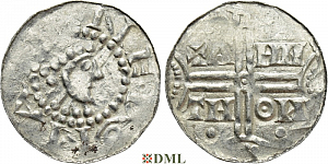 Денарий, Германия, Нижняя Лотарингия, Gf. Hermann (1020-1051), м.д. Emden, Dbg. 772