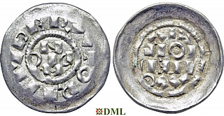 Денарий, Италия, Heinrich II (1002-1024), м.д. Milan
