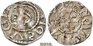 Денарий, Германия, Саксония, Konrad II (1024-1039), м.д. Dortmund, Dbg. 756