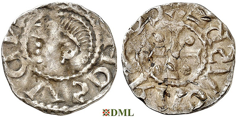 Денарий, Германия, Саксония, Konrad II (1024-1039), м.д. Dortmund, Dbg. 756