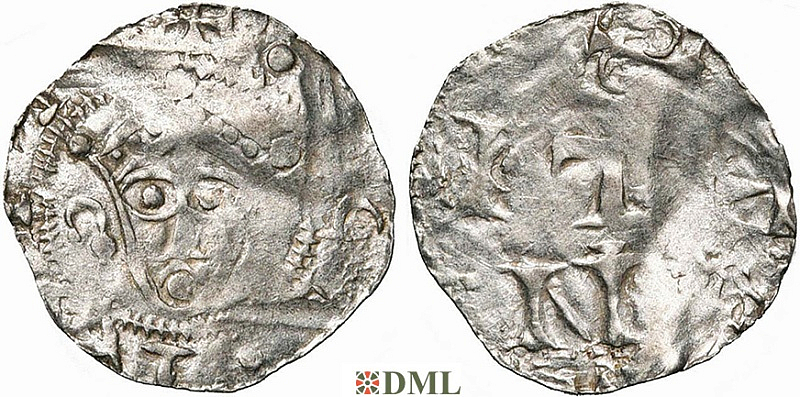 Денарий, Германия, Нижняя Лотарингия, Hendrik III (1039-1056), м.д. Zaltbommel, Ilisch 2000, 4.17.2