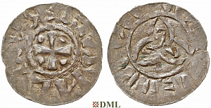 Денарий, Германия, Нижняя Лотарингия, Thietmar (†1048), м.д. Jever, Dbg 1559