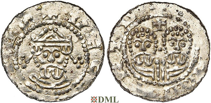Денарий, Германия, Нижняя Лотарингия, Gf. Egbert II (1068-1090), м.д. Leeuwarden, Ilisch 2000 22.10