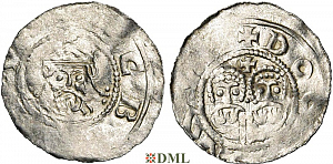 Денарий, Германия, Нижняя Лотарингия, Gf. Egbert II (1068-1090), м.д. Dokkum, Ilisch 2000, 22.5
