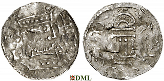 Денарий, Германия, Бавария, Heinrich III (1039-1056), м.д. Regensburg, Hahn 1976, 44