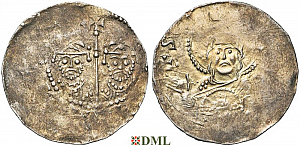 Денарий, Германия, Франкония, Heinrich III (1039-1056), м.д. Speyer, Dbg. 829