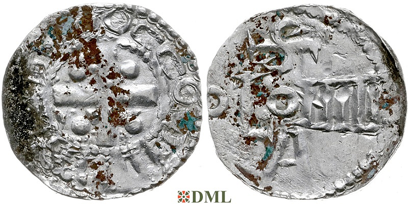 Денарий, Германия, Саксония, Anonymous bishop, м.д. Soest, Dbg. 342