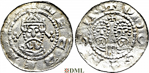 Денарий, Германия, Нижняя Лотарингия, Gf. Egbert II (1068-1090), м.д. Dokkum, Ilisch 2000, 22.5