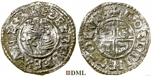 Денарий, Англия, Æthelred II (978-1016), м.д. London, монетарий Goldwine, North 770