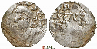 Денарий, Германия, Нижняя Лотарингия, Heinrich II (1002-1024), м.д. Maastricht, Ilisch 2014, 40.7