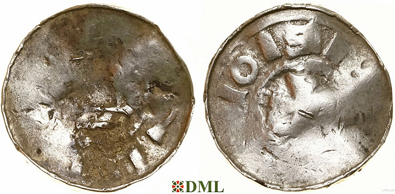 Денарий, Германия, Саксония, Anonymous bishop, Тип II