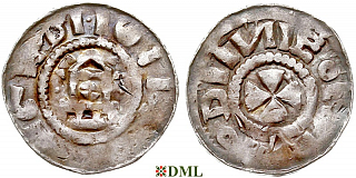 Денарий, Германия, Саксония, Anonymous bishop, м.д. Magdeburg, Dbg. 1330