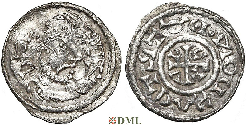 Денарий, Германия, Бавария, Henrich III (1039-1056), м.д. Regensburg, Hahn 1976, 38A