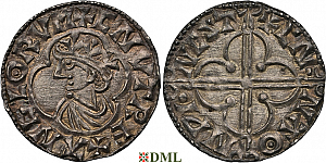 Денарий, Англия, Cnut (1016-1035), м.д. Winchester, монетарий Cunna, North 781