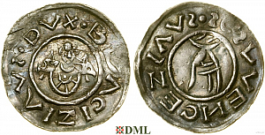 Денарий, Чехия, Богемия, Břetislav I (1034-1055), Šmerda 1996, 151