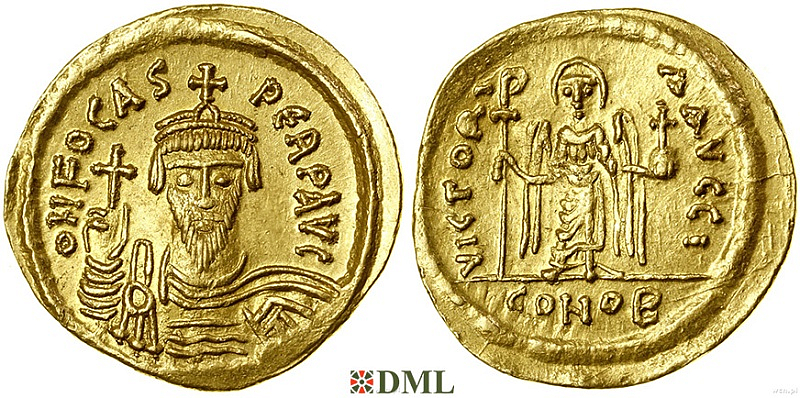 Солид, Византия, Focas (602-610), м.д. Constantinople