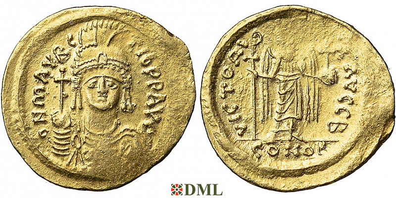 Солид, Византия, Maurice Tibere (582-602), м.д. Constantinople