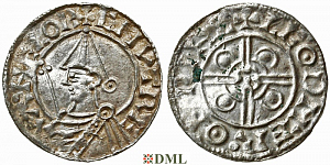 Денарий, Англия, Cnut  (1016-1035), м.д. Winchester, монетарий Leodmær, North 787