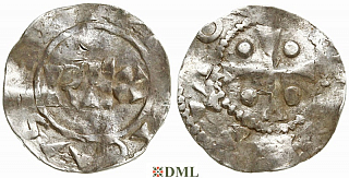 Денарий, Германия, Нижняя Лотарингия, Heinrich II (1002-1024), м.д. Deventer, Ilisch 2000, 1.5