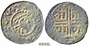Денарий, Германия, Нижняя Лотарингия, Gf. Hermann (1020-1051), м.д. Emden