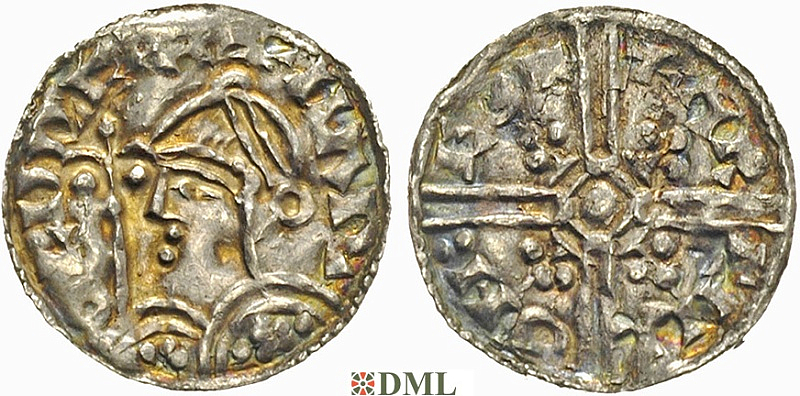 Денарий, Англия, Harold I (1035-1040), м.д. York, монетарий Arncetil, North 803