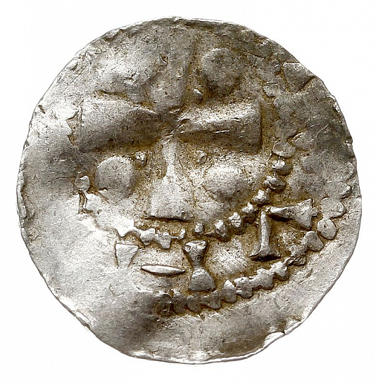 Денарий, Германия, Франкония, EB. Willigis (975-1011), м.д. Mainz, Dbg. 802