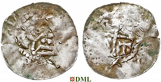 Денарий, Германия, Верхняя Лотарингия, Dietrich I (965-984), м.д. Metz, Dbg. 13