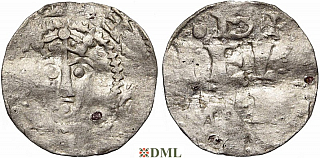 Денарий, Германия, Нижняя Лотарингия, Heinrich III (1036-1056), м.д. Tiel, Ilisch 2000, 3.17