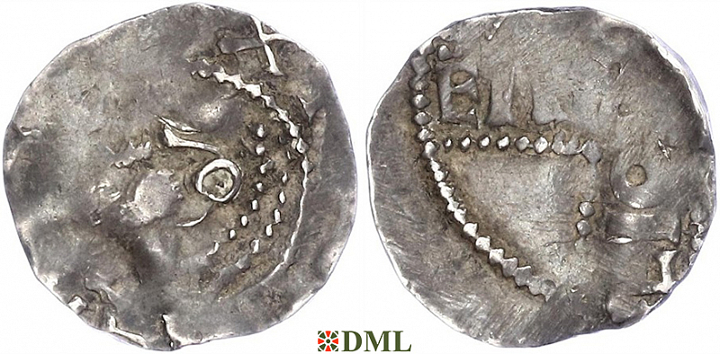 Денарий, Германия, Верхняя Лотарингия, Dietrich I (984-1027), м.д. Andernach, Dbg. 432