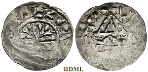 Денарий, Чехия, Boleslav II (972/973-999), м.д. Prague, Šmerda 1996, 1s