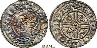 Денарий, Англия, Cnut  (1016-1035), м.д. Hastings, монетарий Ægelsige, North 787