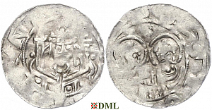 Денарий, Германия, Саксония, Нижняя Саксония, Heinrich IV (1056-1106), м.д. Goslar, Dbg. 697