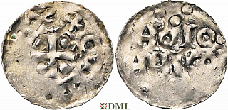 Денарий, Германия, Нижняя Лотарингия, Otto I (936-962), м.д. Huy, Ilisch 2014, 33.2