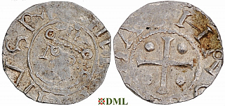 Денарий, Германия, Саксония, Heinrich II (1002-1024), м.д. Dortmund, Dbg. 749