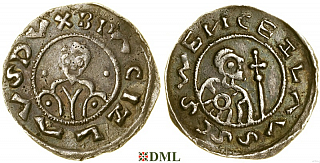 Денарий, Чехия, Богемия, Břetislav I (1034-1055), Šmerda 1996, 153