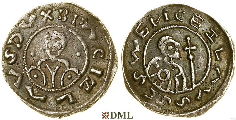 Денарий, Чехия, Богемия, Břetislav I (1034-1055), Šmerda 1996, 153