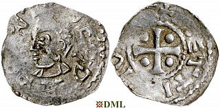 Денарий, Германия, Верхняя Лотарингия, Dietrich II (1006-1047), м.д. Metz, Dbg. 24