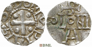 Денарий, Германия, Нижняя Лотарингия, Otto II (973-983), м.д. Koln, Dbg. 334