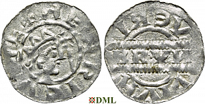 Денарий, Германия, Нижняя Лотарингия, Bruno III (1050-1057), м.д. Leeuwarden, Ilisch 2000, 21.14