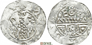 Денарий, Германия, Нижняя Лотарингия, B. Wilhelm (1054-1076), м.д. Utrecht, Ilisch 2000, 10.10